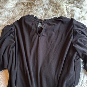 Size small women’s short sleeve blouse w ruffles @ neckline. Dressy material *2